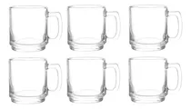 Comprar Jarro X6 Taza Café Vidrio 275ml Cristar Casa Valente
