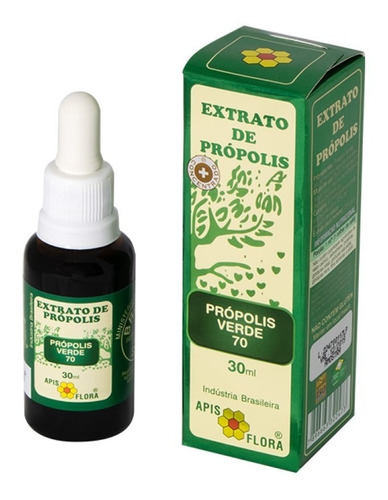 Imagem 1 de 7 de Própolis Verde 70 Extrato Apis Flora Saúde Imunidade 30ml