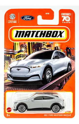 Matchbox # 44/100 - 2021 Ford Mustang Mach-e - 1/64 - Hkw70