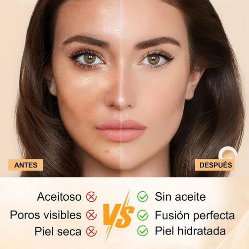 - Bases De Maquillaje Acabado Mate Liquid + Juego De 12