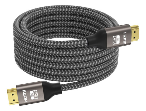 Cable Hdmi 2.1 8k De 10 Pies, Cable Trenzado Hdmi Yinker 8k