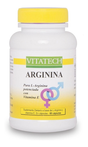 Capsulas Arginina X60 Aminoacidos L-arginina +vigor Vitatech