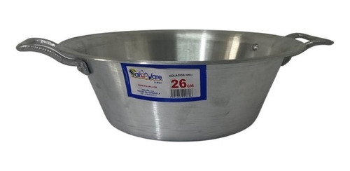 Colador De Pasta  26 Cm En Aluminio, Marca Falupa  