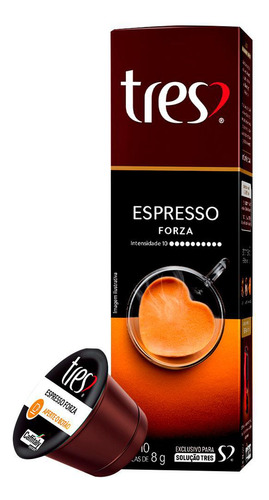 Cápsula De Café Espresso, Forza, 10 Unidades