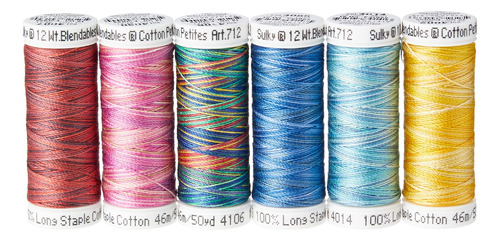 Sulky Sampler 12wt Cotton Petites Surtido De Blendables Mas