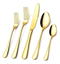 Comprar Juego De Cubiertos Dorados, Ogori Juego De Cubiertos Dorados