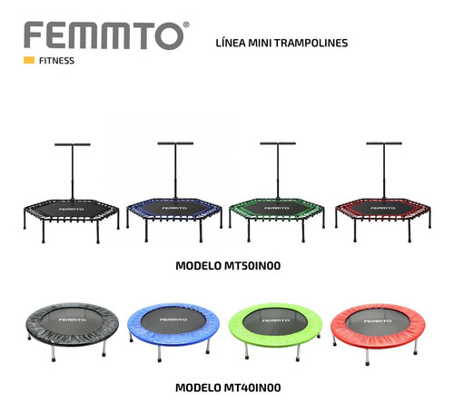 Imagen 6 de 10 de Mini Cama Elastica Trampolin Saltarin 1 Mts Profesional Gym