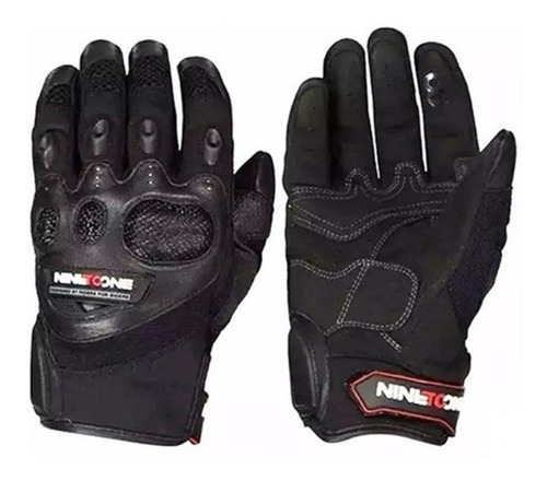 Guante Moto Nto Civik Negro Corto Protecciones Devotobikes