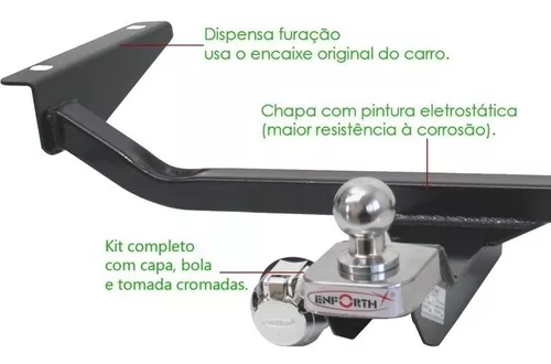 Promoção Engate Reboque Rabicho Gm Agile 2009 á 2013 500Kg