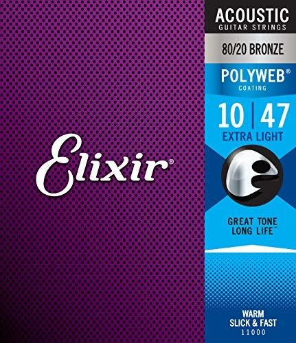 Cuerdas Elixir Strings 8020 Bronze Para Guitarra Acústica W