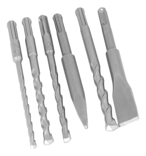 Juego De Brocas De 6 Piezas Con Cincel De Punta, Cincel Plan
