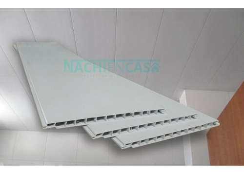Revestimiento Pvc Antihumedad Cielo Raso Machimbre 200x10mm