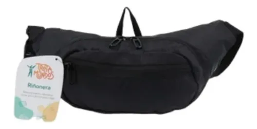 Riñonera Negra Morral Impermeable Color Negro