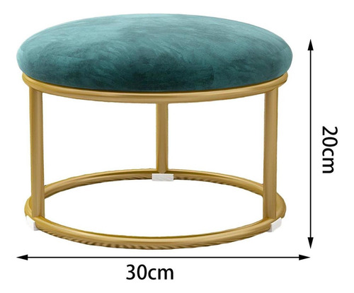 Reposapiés Pequeño Taburete Otomano Sofá Taburete Verde