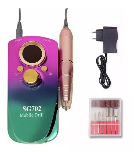  Aspirador de manicura inalámbrico de 30 W 2 en 1 con taladro de  25000 rpm, taladro de pulido de uñas, equipo de arte (color rosa, no  inalámbrico) : Belleza y Cuidado Personal