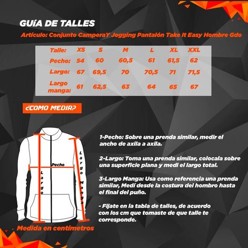 Imagen 2 de 3 de Conjunto Buzo Y Jogging Pantalón Take It Easy Hombre Gdo
