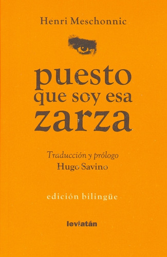 Puesto Que Soy Esa Zarza (colección Poesía Mayor) - Henri Me