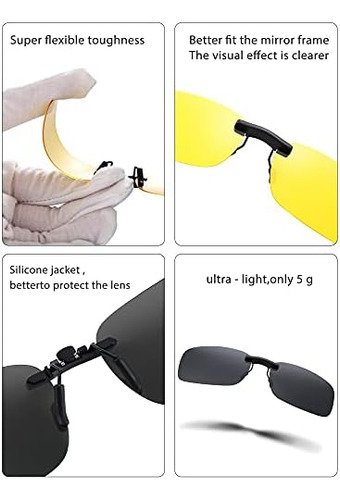 Weewooday 12 Piezas De Gafas De Sol Polarizadas Con Clip Sin