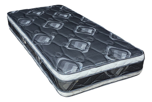 Sommier Colchon 1 1/2 Pza Ayfa Premium Resortes Dual 100x190 Color Negro