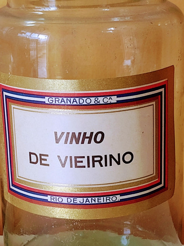 2 Garrafas Grandes Frascos Farmácia Antiga Rótulos Granado