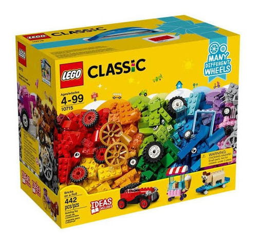 Lego Classic 10715 Engrenagens E Rodas Pronta