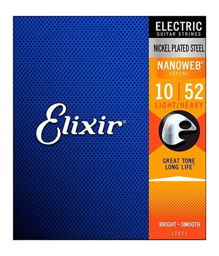 Cuerdas Guit Electrica Elixir 10/52 12077 - Envio Inmediato
