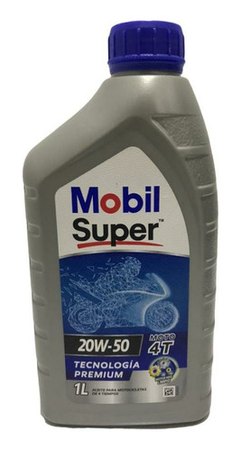 Aceite 20w50 Mineral 4 Tiempos Moto Mobil Super 1l Tienda