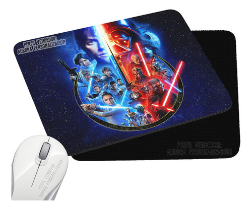 Pad Mouse Rectangular Star Wars Guerra De Las Galaxias 5
