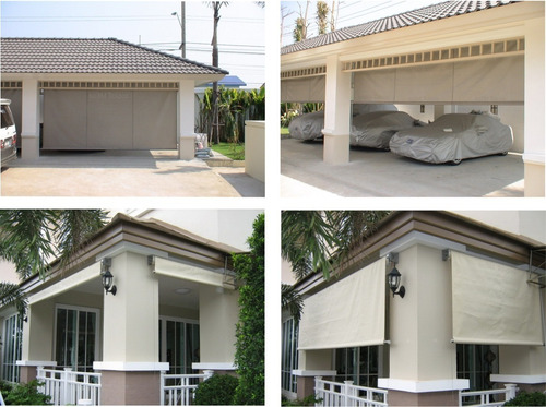 Imagem 1 de 6 de Toldo Cortina 3m/ 0,90m Largura X 2,30m Altura + 2 Motores