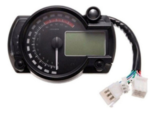 Hx Motocicleta Digital Lcd Odómetro Velocímetro 7 Colores