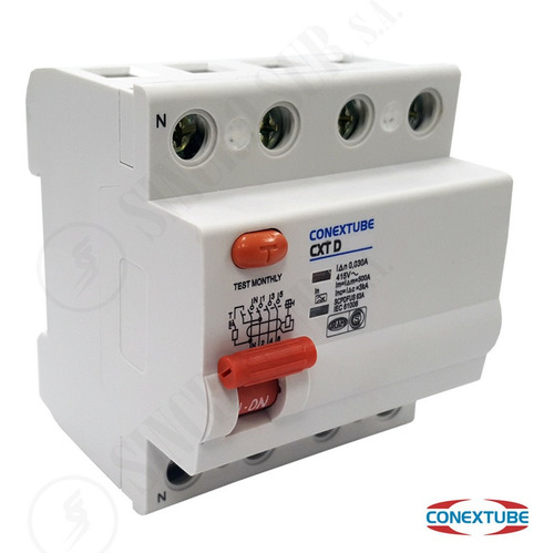 Interruptor Diferencial 4x25 Trifasico 300ma Para Pilar Luz