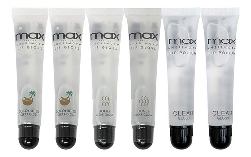 Paquete De 6 Esmaltes De Labios Max Maquillaje Cherimoya  Co