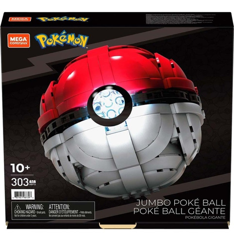 Pokemon Pokebola Gigante  Con Luz Mega Construx Mattel 303pz