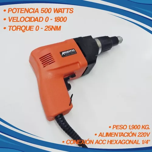 Destornillador eléctrico Argentec DG 500 220V naranja/negro