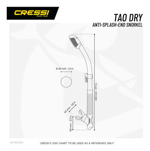 Combo Cressi Visor Ranger Tao Para Buceo Negro / Amarillo