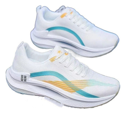 Tenis M606 Knit Para Correr Mujer Originales Blancos