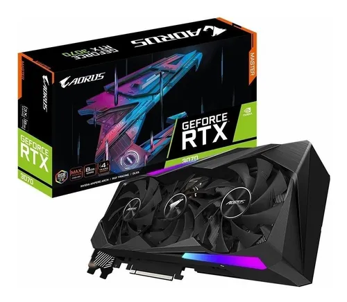 Placa de vídeo Nvidia Gigabyte AORUS GeForce RTX 30 Series Placa de vídeo Nvidia Gigabyte AORUS GeForce RTX 30 Series