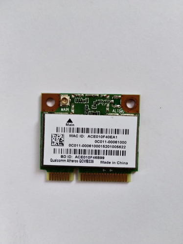 Placa De Red Wifi Qualcomm Atheros Qcwb335 Bgh / Asus (Usado)