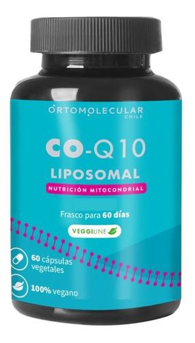 Ortomolecular Coq10 Liposomal Nutrición Mitocondrial 60 Caps