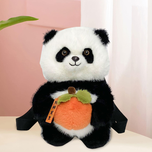 Mochila Con Estilo De Panda De Felpa For Viajes,