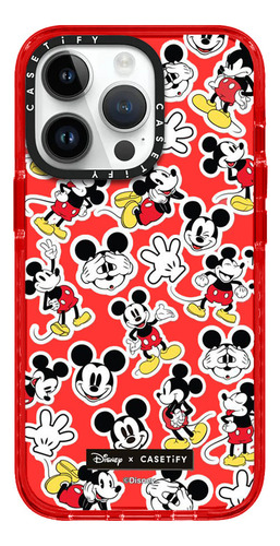 Case iPhone 11 Pro Mickey Rojo Transparente