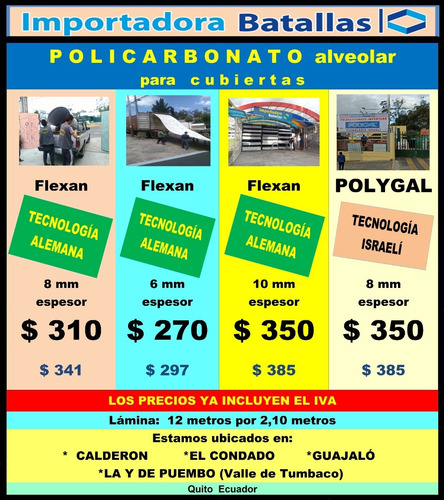 Imagen 4 de 10 de Policarbonato Alucobond Cable De Acero Tol Tubo Tubería P11