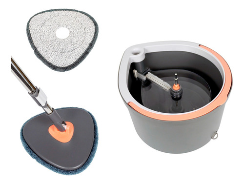 Set De Mopa Microfibra Giratoria Separadora De Agua Alpina