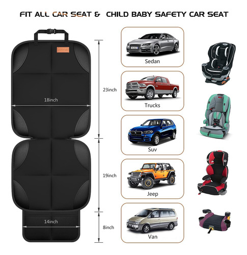 Protector De Asiento De Automóvil Grande Acolchado Antidesli Nombre Del Diseño Un Cojín De Asiento