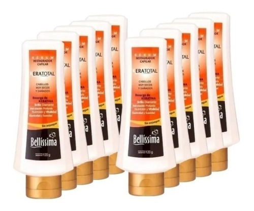 Crema Para Peinar Bellissima X10 Unidades Keratotal