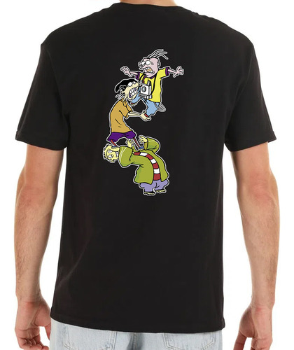 Playera Hombre Negra Ed Edd Eddy Logo Cartoon Network 1712