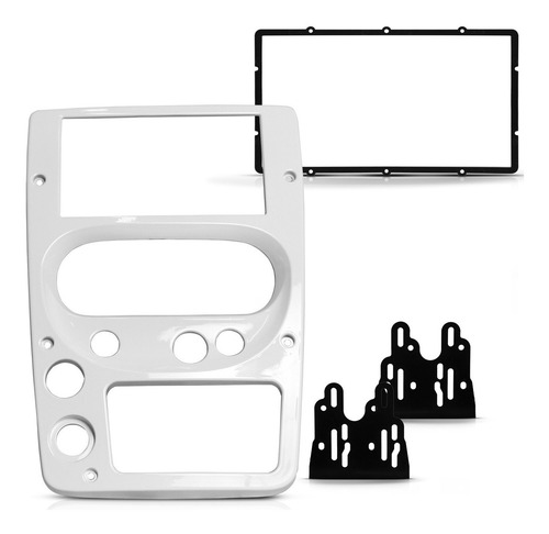 Moldura Dvd 2 Din Troller 2009 2010 2011 2012 2013 Branca