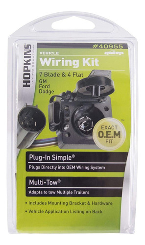 Hopkins 40955 Multi-tow T-connector Wiring Kit 7rv Blade ...