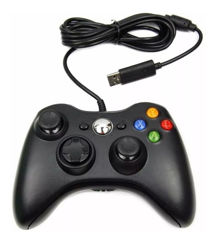 Controle Jogos Luta Computador Notebook Xbox 360 Cabo 2 Mts