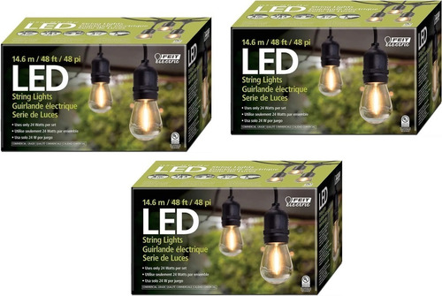 Serie Luces Led Para Exterior Feit  Set De 3 Cajas